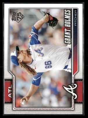 Grant Holmes 2026 Topps #182 Atlanta Braves 3