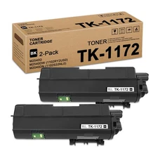 TK1172 TK-1172 Black Toner Cartridge: 2-Pack TK1172 Toner Cartridge (7500 Pag...