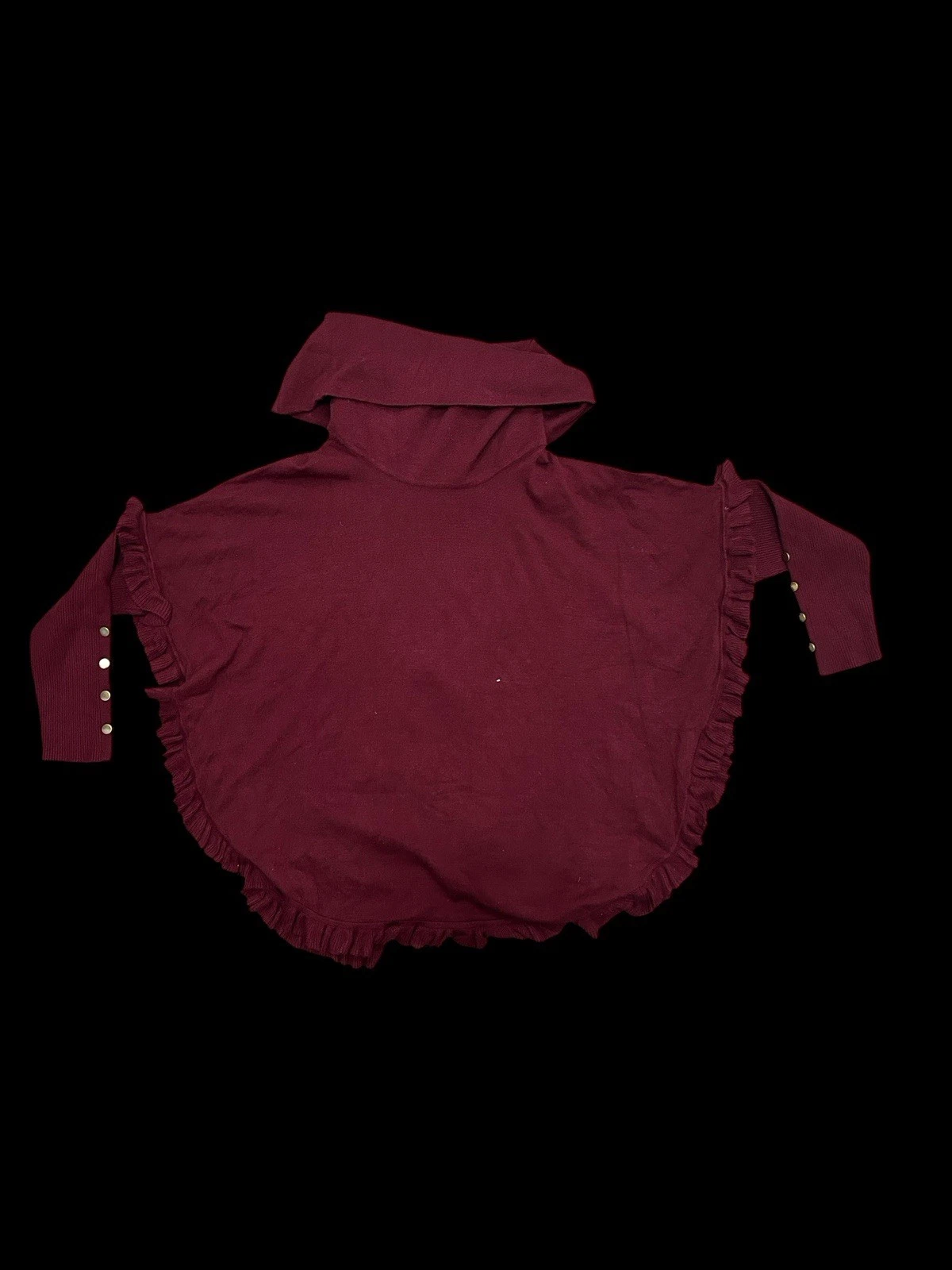 ✨ Burgundy Joseph A poncho top✨