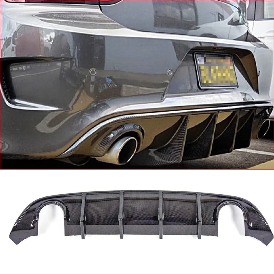 Difusor de parachoques trasero estilo fibra de carbono para Dodge Charger Daytona SRT 2015-2023 Foto 2 de 4