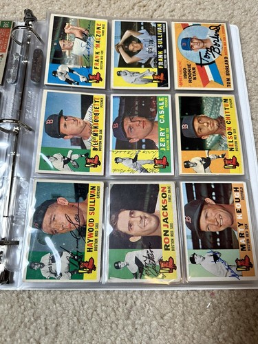 Huge Lot 108 Signed Cards of RED SOX VINTAGE AUTO'S TOPPS 1957-70 and Team Cards - Picture 6 of 17
