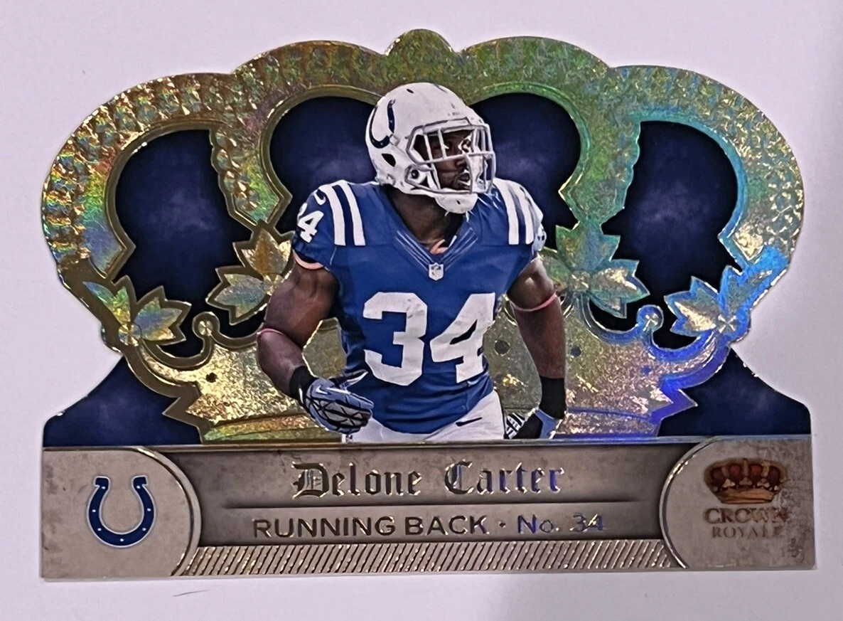 2012 Crown Royale Gold Holofoil Colts Football Card #32 Delone Carter/99 |  eBay