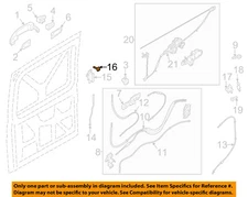FORD OEM 15-23 E-Transit Lock Hardware-Handle, Inside Screw W706332S442