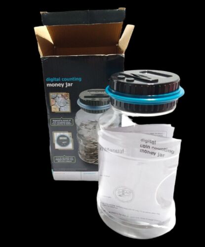 Bank Coin-Counting Digital Money Jar for All US Coins from Penny to Dollar, NEW - Picture 8 of 10