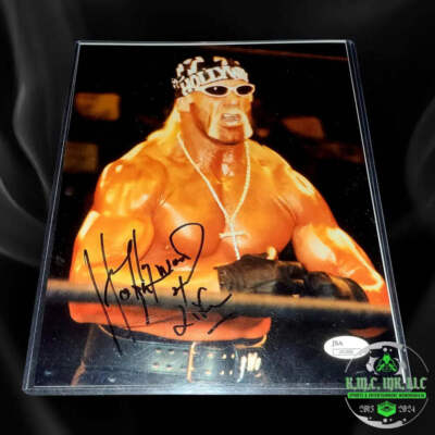 *WCW/WWE HOLLYWOOD HULK HOGAN SIGNED NWO 4 LIFE 8X10 PHOTO W/JSA* #HOGAN56