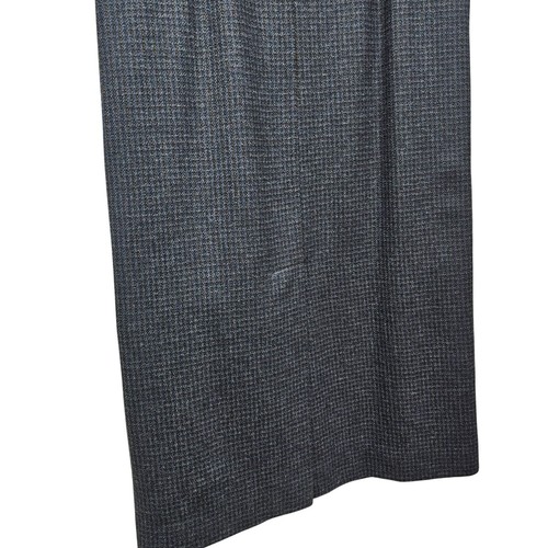 Vintage Mark Shale Blue Wool Long Pencil Skirt Size 12 Button Zip Closure Lined - Picture 9 of 12