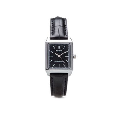 Casio Women's LTP-V007 Waterproof Stainless Steel/Leather Watch