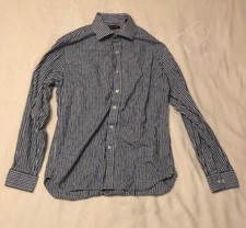 Michael Kors mens long sleeve shirt size 16 34/35, Large Blue