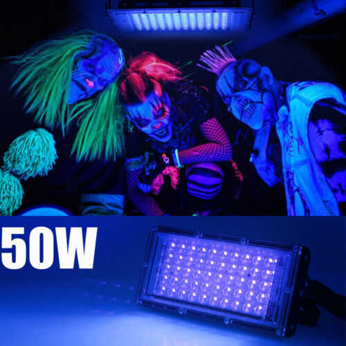 200W LED UV Schwarzlicht Strahler Fluter Wasserdicht Scheinwerfer Party Dekor - Bild 21 von 24