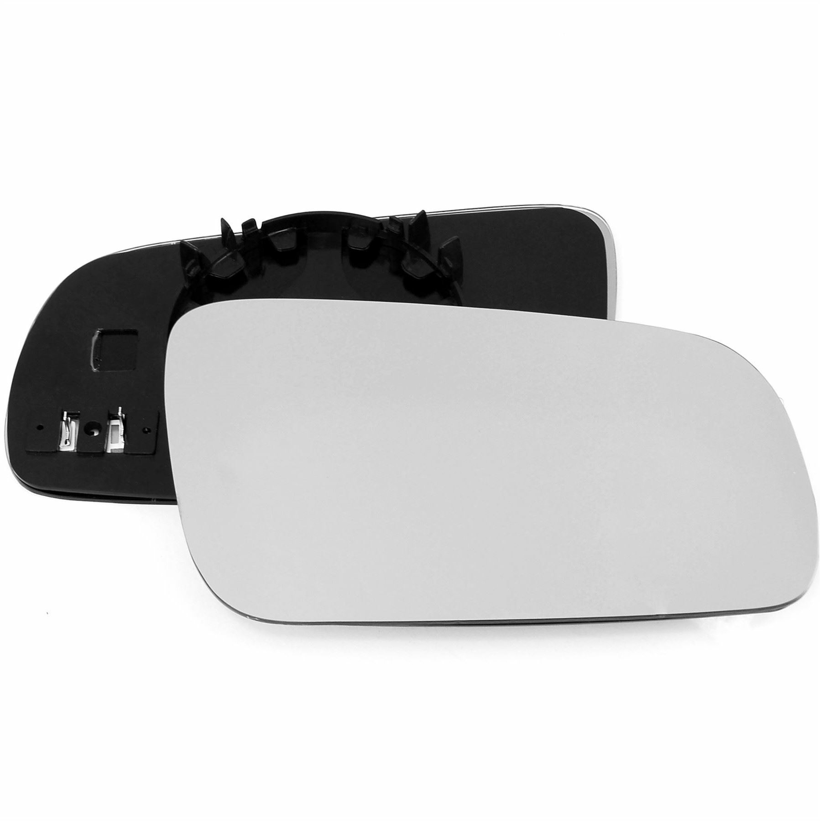 Driver side Clip Heated Convex wing mirror glass for Skoda Fabia 99-07