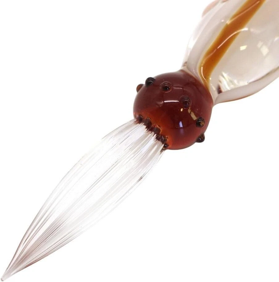 Bolígrafo de vidrio japonés hecho a mano Glasskaoria CAT bolígrafo Chatora Foto 2 de 4