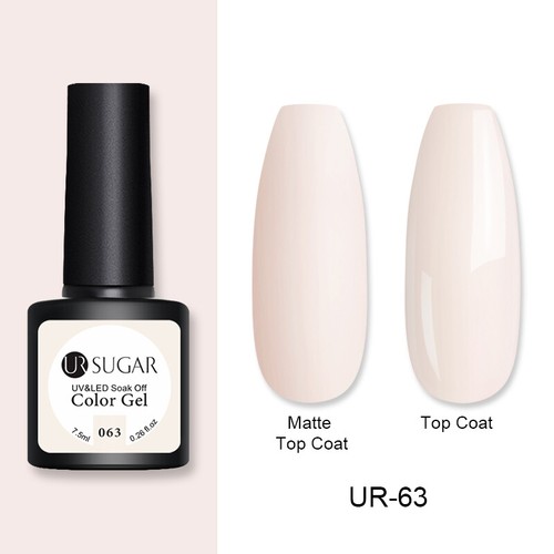 UR SUGAR 172 Colors UV Gel Polish Glitter Purple Top Base Gel Gel Varnish 7.5ml - Picture 60 of 119