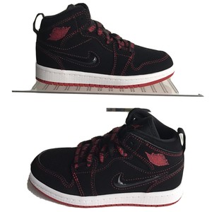 NIKE JORDAN 1 MID FEARLESS (PS) BLACK/GYM RED-WHITE SZ.11 C (CU6618-062)  193655976841 | eBay