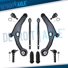 10pc Front Lower Control Arms w/Ball Joints Tie Rods for Dodge Avenger Sebring