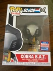 FUNKO Pop Vinyl GI Joe COBRA BAT B.A.T. Figure C9+ SDCC 2021 Shared Exclusive