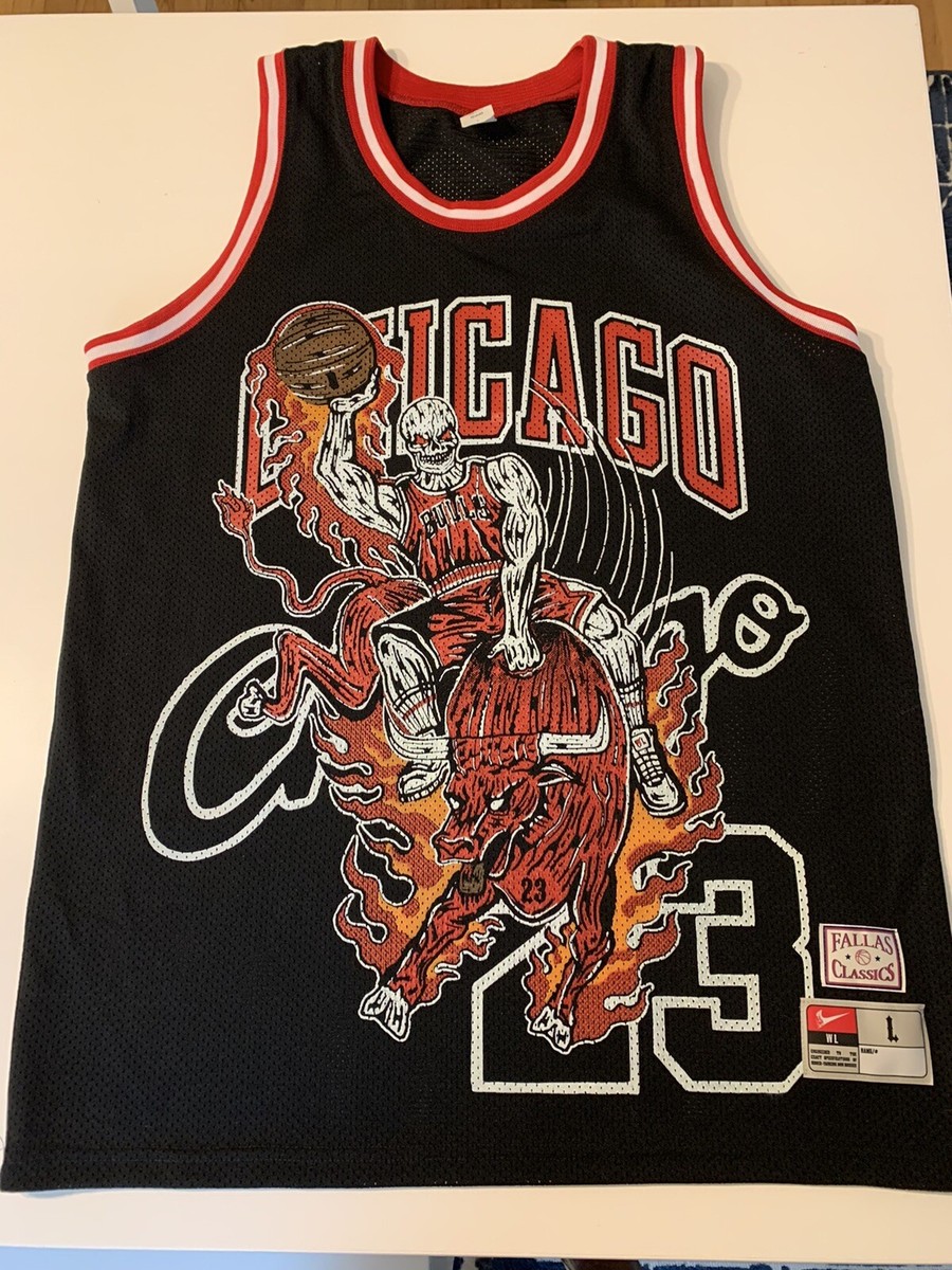 WARREN LOTAS　BULLSタンク　サイズL Ultra Rare Warren Lotas Michael Jordan Chicago Bulls Jersey Black