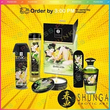 Shunga Garden Organica Massage Oil Personal Sex Lubricant Candle💋Gel Collection