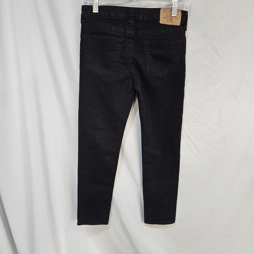 True Religion Jeans Boys Size 14 Black Geno Relaxed Slim Stretch Denim Pants - Picture 2 of 7