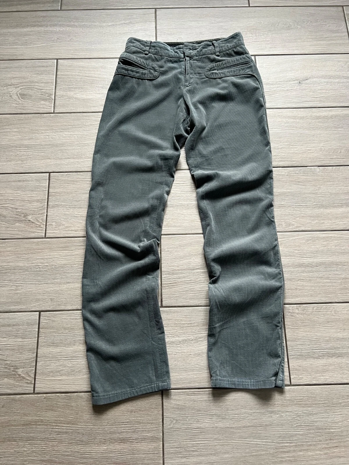 Pantalon femme Gucci velours côtelé taille basse créateur vintage