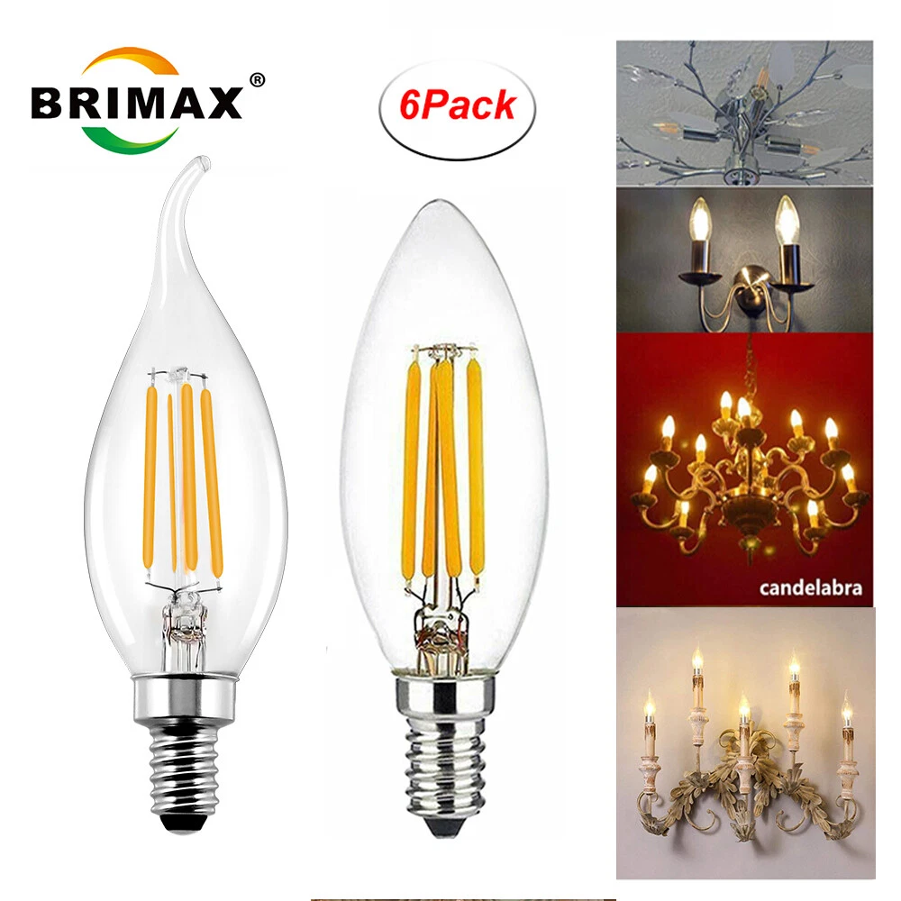 E12 Dimmable Led Candle Bulb, Candle Shape Bulbs Led E12