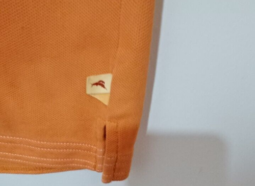 Polo Tommy Bahama uomo taglia L grande arancione manica corta con logo - Foto 2 di 4