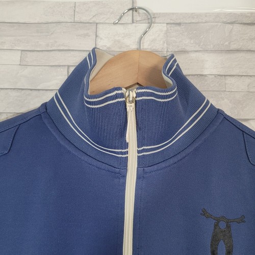 Mens G STAR RAW Jacket Medium Blue White Full Zip Casual - Picture 2 of 11