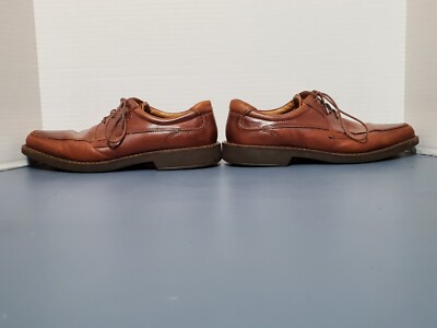 Ecco Shock Point Mens Leather Brown Lace Up Oxford Shoes  display picture 1