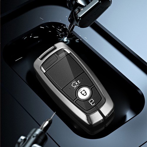 Zinc Alloy Smart Key Fob Cover Case For Ford Mustang Fusion F-150 Edge 2018-2023 - Picture 7 of 21