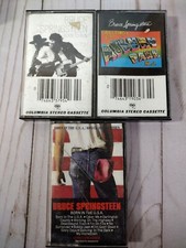 3 Cassette lot Bruce Springsteen Born To Run, Born In The USA, Greetings from