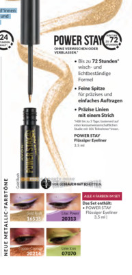 Avon POWER STAY  Flüssiger Eyeliner  Copper Courage Sexy Augen Trendy