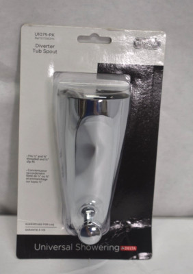 Delta Faucet Shower Tub Diverter Spout Polished Chrome U1075-PK 5-1/4'' Long