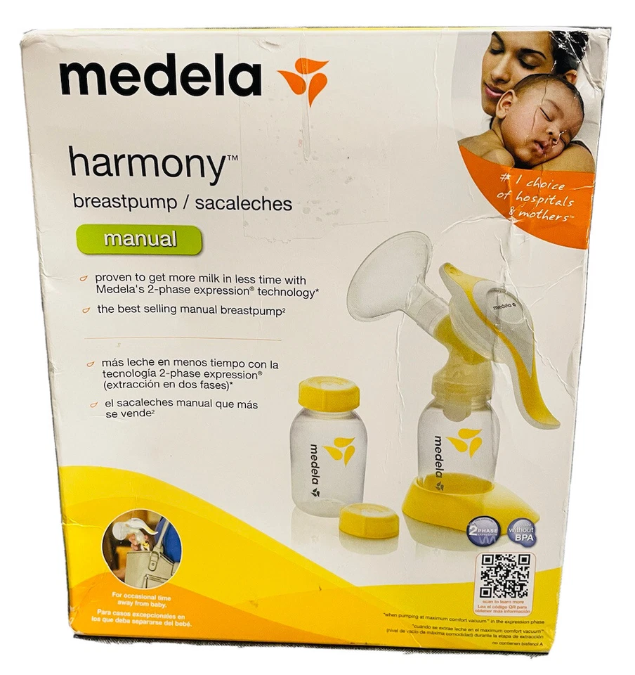 Medela Harmony Manual Breast Pump & 1 Extra Set of Valves & Membranes  BPA Free - Image 3 of 4