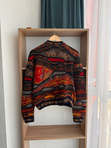 VTG Coogi Pure New Wool Luxury 90’s Walkabout Koala Multicolor Cardigan - Picture 15 of 22