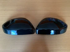 GLOSS BLACK MIRROR COVERS FOR DISCOVERY SPORT L550 2014-2019 PAIR SKIN GUARD