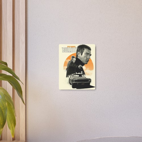 Insegna in metallo Bullitt - Steve McQueen Classic Car Chase Wall Art - Foto 7 di 10