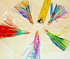 5 Saltwater Fishing Lure Flash Bait Offshore Trolling Ono Mahi Wahoo Tuna Duster