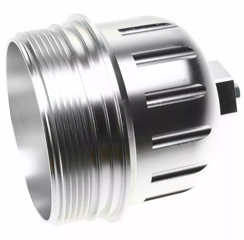 Fuel Filter Housing Cap fits2017-2019 GM Duramax 6.6L L5P Billet Aluminum Silver