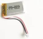 3.7V 500mAh Lipo Polymer Battery JST 1.0mm 3pin Plug For GPS camera DVD 582535