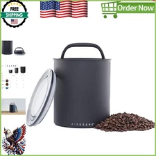 Airscape Kilo 2.2 lbs Coffee Storage Canister - Patented Airtight Seal Black