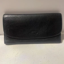 Coach Vintage Black Leather Wallet Classic Style