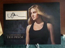 SHAILENE WOODLEY AUTÓGRAFO TRIS PRIOR DIVERGENTE 8X6 TARJETA PERSONALIZADA ACTRIZ CERTIFICADO DE AUTENTICIDAD DE PELÍCULA