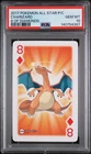 2017 POKEMON ALL STAR PLAYING CARDS 8 OF DIAMONDS CHARIZARD PSA 10