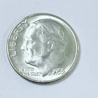 1955 S ROOSEVELT DIME - 90% SILVER - CIRCULATED COIN #5210