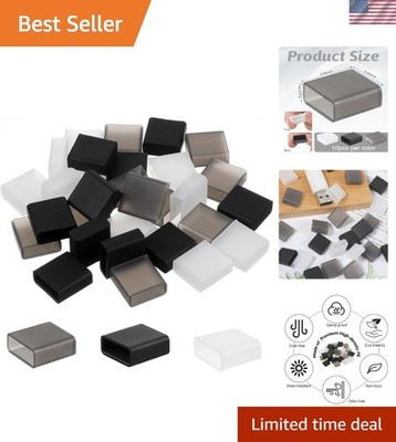 USB Cover Cap, 30 Pcs USB A Male Anti-Dust Plug Cover Silicone USB-Dust Cover...