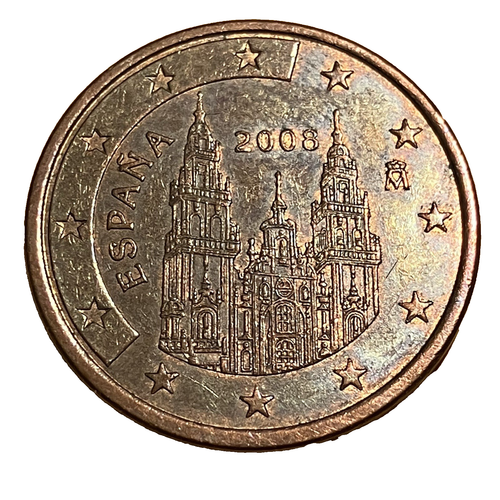 2008 ESPAÑA - €.05 5 CENT COIN - SPAIN - FREE SHIPPING