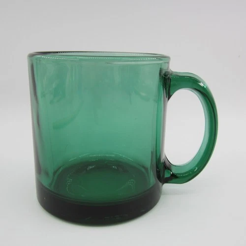 Vintage Libbey Emerald Green Glass Replacement Coffee Cup Mug Made In USA
