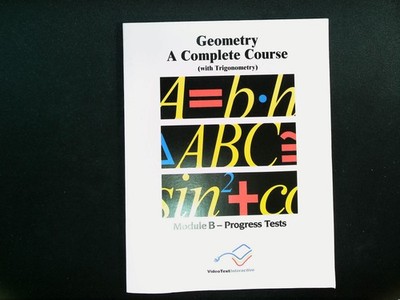 VideoText Geometry Complete Course Module B Progress Tests