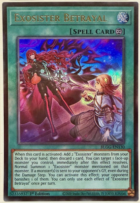 Exosister Betrayal - BLGG-EN130 - Ultra  Rare - Glorious Gallery - NM/M