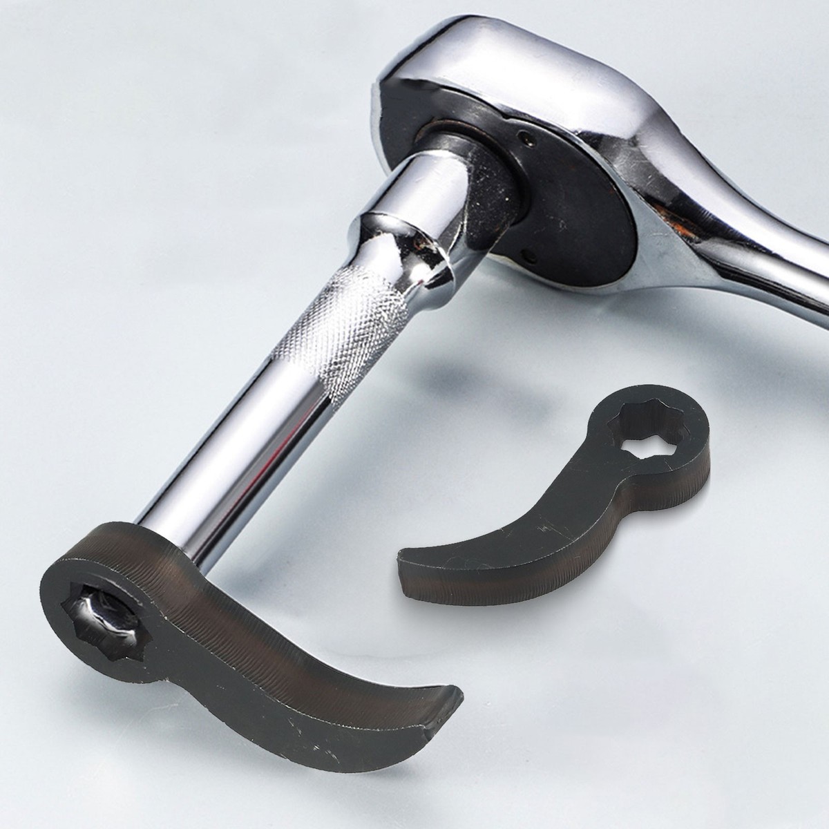 1/2" Drive Pry Bar Adapter Head – Compact Crowbar Tool For Ratchet, CrV Steel Construction For Prying & Lifting