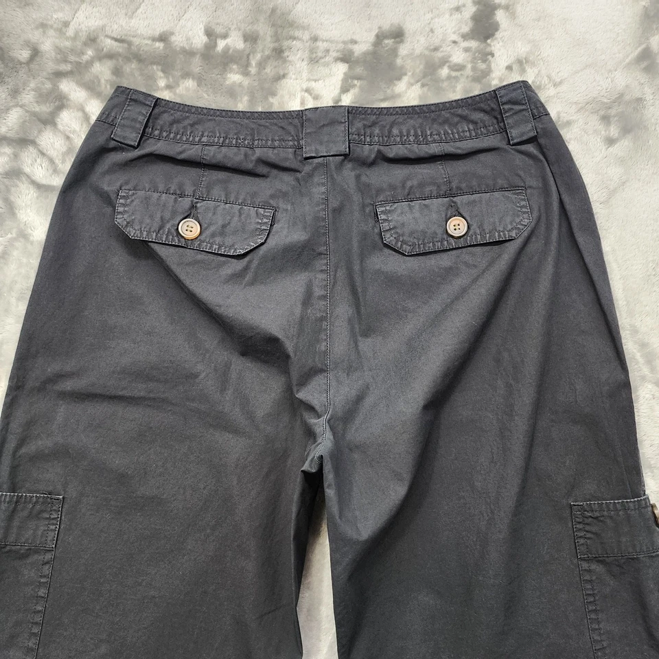 Pantalones Dockers De Colección Para Mujer 8 Negros Tiro Medio Carga Pierna Recta Algodón Informal Foto 4 de 4